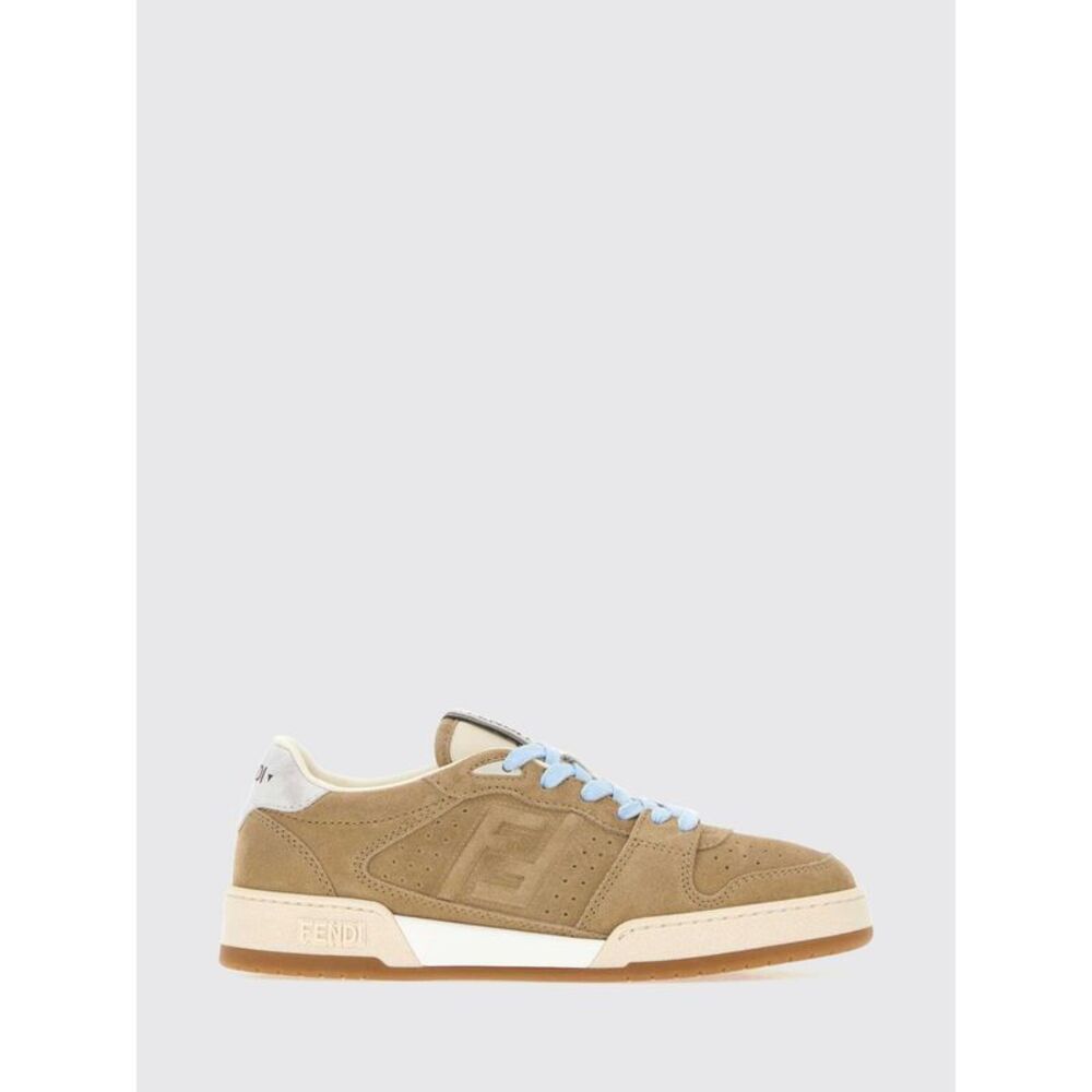 Fendi Men Fendi Match Suede Calfskin Trainers With Ff Monogram